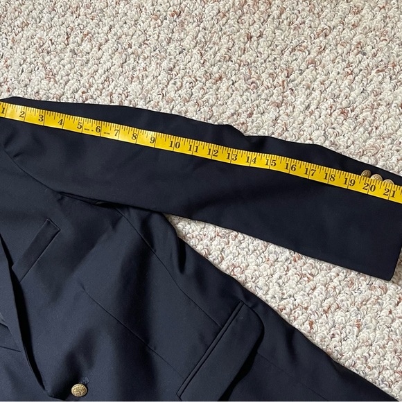 Boys Size 16 Class Club Gold Label Navy Blazer Wool Blend Sports Jacket EUC - Picture 10 of 11